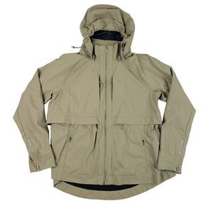 Athleta Detachable Hood Full Zip Women's Lined Nylon Vented Rain Jacket Medium